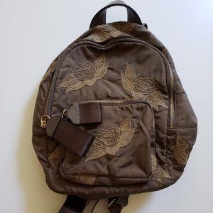 Zara Embroidered Fabric Backpack